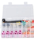 Premium TIG Welding Torch Kit With Gas Lens Type 10 Glass Ceramic Cup And Copper Accessories Designed For WP17 WP18 WP26 Argon Arc Guns in transparent case.