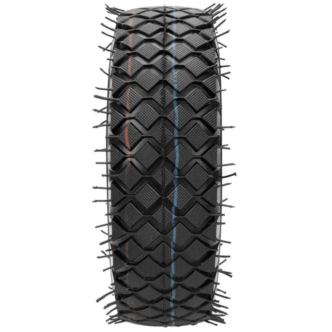 Set Of Two 4.10/3.50-4 Tire And Inner Tube With Bent Valve Stem For Lawn Mower Hand Truck Wheelbarrow Go Kart Trailer Snowblower