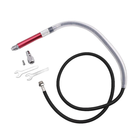 Top Shelf Pneumatic Pencil Die Grinder Set With High RPM Air Powered Metal Engraving And Grinding Pen. Includes air hose and fittings.