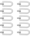 10 Pcs Aluminum Dent Puller Ring Set For Auto Body Repair And Sheet Metal Lightweight Workhorse Welding Puller Tools For Easy Dent Removal Multi Model Compatibility For Cars And Trucks Garage Ready Auto Repair Kit, 10-piece silver set