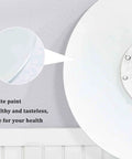Close-up of Rotating Tabletop Serving Tray With Lazy Susan Turntable showing white paint finish, 26.7 inch, for dining tables.