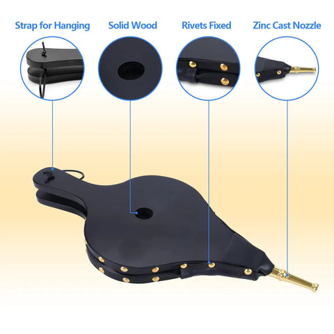 Start The Campfire And Keep It Burning Hot With These Dope Fire Pit Bellows And Wood Stove Blower Featuring Tough Leather And Heavy Duty Brass Gear For Camping Tailgates