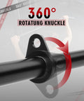 Close-up of 360-degree rotating knuckle on 39.7-Inch Lat Pulldown Bar With 360-Degree Rotation And Rubber Handle For Gym Cable Machine Attachments Pro-Grade For Curl Tricep Press Down And Strength Training