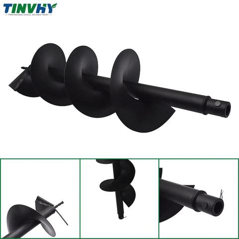 8 Inch Earth Auger Drill Bit For Gardens And Posts Quick Planting Of Flowers And Vegetables Fits Gas Powered Post Digger