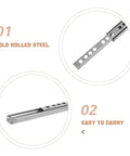 Bottom Mount Drawer Slides With Silent Glide And Ball Bearing, 17mm Wide Cold Rolled Steel Rails, Durable Replacement Detail