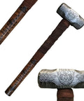 Custom Handmade Bear Engraved Decorative Hammer For Blacksmiths And Crafters, Personalized Hand Forged Steel Hammer With Intricate Bear Design.