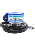 Servo Motor Encoder For OIH48-2048 And TS5213N577 5V T-S5 shown with coiled cable, blue casing, industrial use.