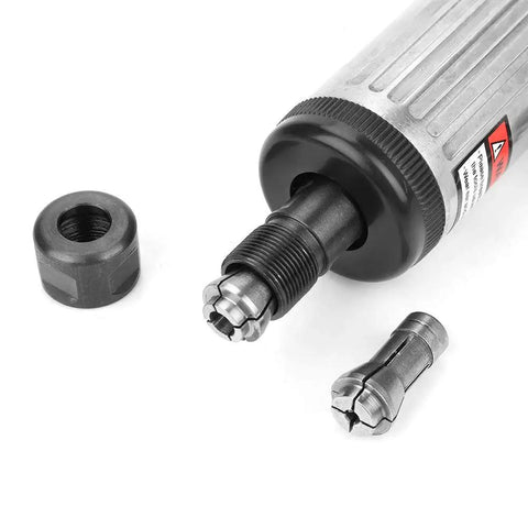 No Nonsense Pneumatic Air Sander Kit Lightweight Metal Polisher Grinder With Comfort Grip For Silent Running And Knockout Flawless Finish On Daily Projects with dual chucks and tool components.