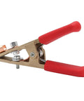 Heavy Duty 300A Welding Ground Clamp With Solid Brass Construction And Wide 45mm Jaw Opening For Secure Slip Free Grip On Thick Metal.