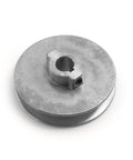 Heavy Duty 3.5 Inch V Groove Drive Pulley With Five Eighths Inch Bore Zinc Alloy Die Cast For 4L A Belts 34 Degree Groove Durable Z3A