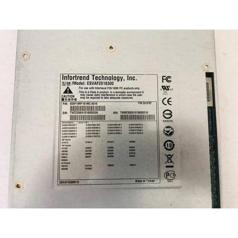 Fiber Channel Disk Array Controller Replacement Part For ESVA F20-1830 Series Without Battery, Compatible With ESVAF2018300