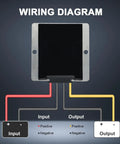 Wiring diagram of Beefy DC 48V To 36V Step Down Converter Waterproof Voltage Regulator Module for EV trucks and solar.
