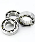 Close-up of 7x14x3 Point 5mm 687 Open Mini Ball Bearings Kit For RC Cars 10Pcs Pro Grade Upgrade Parts.
