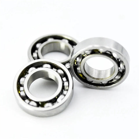 Close-up of 7x14x3 Point 5mm 687 Open Mini Ball Bearings Kit For RC Cars 10Pcs Pro Grade Upgrade Parts.
