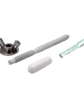 Hurricane Heavy-Duty Anchor Kit 1/4-Inch-20 By 2-1/4-Inch With 25 Sets And 1 Driving Tool showing anchor, wingnut, protector, driver