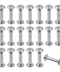 Rock Solid Pro Grade Stainless Steel Barrel Nuts And Bolts Kit With Hex Binding Post Screws and Rust Proof M3x16mm Hardware showing 16 M3 hex socket barrel nuts.