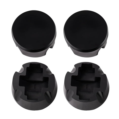 Vintage Singer Cast Iron Sewing Machine Base Caster Wheel Pads for 1.25" treadle wheels, shown in a set of four.