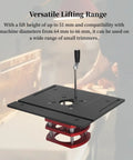 Premium Custom DIY Router Table Featuring Manual Lifting System with 51 mm lift height for trimmers 64-66 mm diameters.