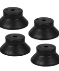 Ultimate 3D Printer Vibration Dampening Feet Pads In Black With Secure M6 Screws, rubber pads for stability and noise reduction.