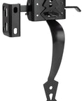 Heavy Duty Gate Latch For Wood Metal Vinyl Fences With Self Closing Gravity Self Locking Latch And Decorative Handle, black finish.