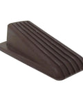 Heavy Duty Rubber Door Wedge 2 Pack Brown Non Marking Grip Lip For Hard Floors Carpets And Outdoor Surfaces Keeps Doors From Swinging And Scratching Walls