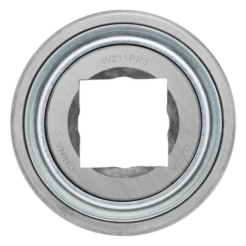 Front view of Disc Harrow Bearing from Two Pack Heavy Duty Disc Harrow Bearing Set With Square Bore One And A Half Inch Outer Diameter 3.937 Inch Width