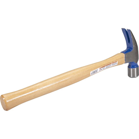 Framing Hammer 24oz With Hickory Handle 999 Series Milled Face Made In USA Heavy Duty Demolition Tool with milled face and wood handle