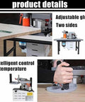 Portable Edge Bander For Woodworking with double sided glue coating, desktop friendly, ideal for DIY projects and small shop carpentry.