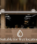 Bathroom with ceiling lights, highlighting Super Bright Energy Saving LED Disk Ceiling Light 7.5 Inch Flush Mount Dimmable 15W 120W Equivalent