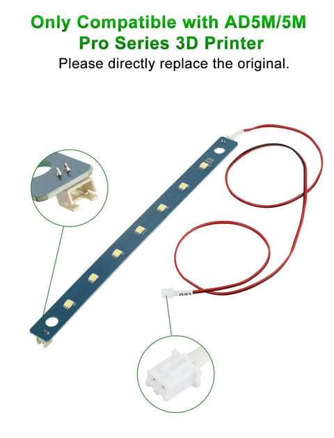 Lit 24V LED Light Kit For Adventurer 5M And 5M Pro 3D Printers With 7 Lamp Beads And Flexible Cable Strip replacement accessory