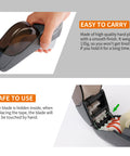 Dead Simple One Handed Automatic Tape Dispenser With Concealed Safety Cutter And Smooth Portable Grip For Quick Office Or Home Packing Tasks, held in hand, lightweight plastic design.