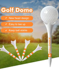 100 Pack Plastic Golf Tees 2 3/4 Inch Length Low Resistance Design To Reduce Friction And Boost Distance Sturdy Build For Thick Grass