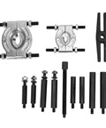 Kick Ass 5 Ton Bearing Puller Set 12pcs Bar Type Separator And Splitter Kit For Removing Bearings On ATV And Snowmobile Engines Pulling Flywheels Smoothly While Doing Pro Repair Work That Makes Any Job Look Totally Sick All Day Long, 12-piece steel tool set