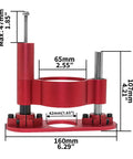 Heavy Duty Aluminum Router Lift Kit And Table Insert Plate With Stainless Steel Mounts For Serious Woodworking, dimensions shown.