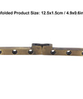 2 Pack Heavy Duty Pivot Hinge For Wood Doors With 90 Degree Rotation Ideal For Hidden Bookcase Doors And Secret Doors Invisible Pivot Door Hardware For Bookshelves Sleek Cabinet Accessory For DIY Renovations shown unfolded with size 12.5x1.5cm.