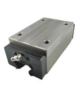 Beefy Heavy Duty Linear Guide Block Set HSR20R Series block with rails, shown in close-up for CNC machines and 3D printers.