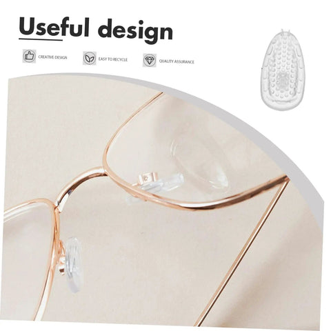 Silicone Nose Pads For Glasses Repair Kit With Soft Nose Pads, Screws And Mini Screwdriver For Quick Eyewear Fixes
