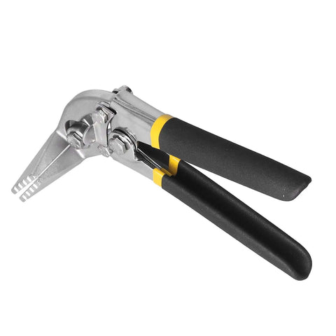 Sheet Metal Bender And Hand Seamer Pliers, alloy steel, 80mm, bent type, heavy-duty tool for metal bending, seaming and flattening.