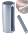 Three Quarters To One Inch Gas Engine Crank Sleeve Adapter With Step Key, showing adapter and key in use