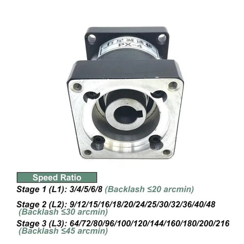 Heavy Duty Nema 52 130Mm Planetary Gearbox Delivers Straight Up Serious 200Nm Torque For Stepper Servo Motors with speed ratios.