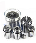 High Precision ER Collet Set 0.005mm Tolerance CNC Milling Tool Clamp Chuck Grip Secure Fit For Routers Lathes And Fast Machining Work in a container.