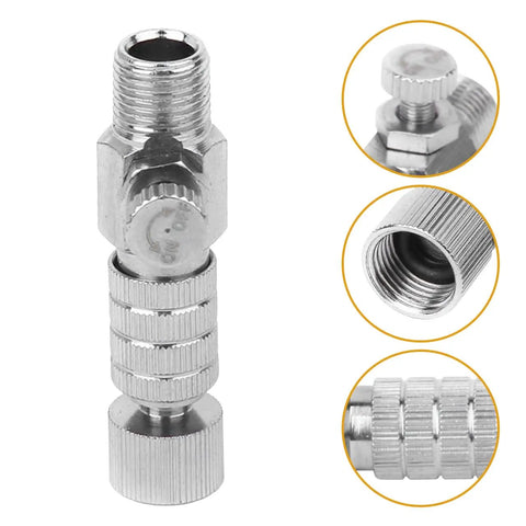 Airbrush Quick Disconnect Kit Set Of Three With Hose Couplers And Release Adapters One Eighth Inch For Easy Flow Control Valve