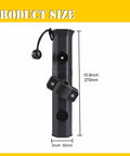 No Sweat Clamp On Bike Fishing Pole Holder And Motorcycle Rod Mount With Anti Skid Silicone Grip adjustable angle bracket 2 inch by 10.6 inch.