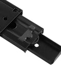 Close-up of Heavy Duty 12 Inch Full Extension Drawer Slides Set Of 5 Pairs With Ball Bearing Black Telescoping Side Mount