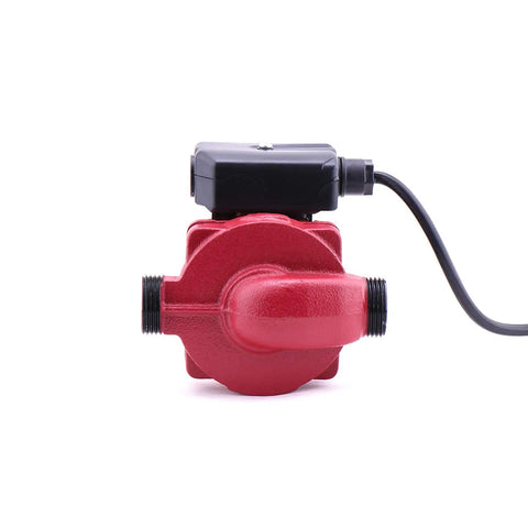 Front view of Beefy Three Speed 115V Cast Iron Water Circulator Pump For Hydronic Recirculation With One And A Half Inch Outlet