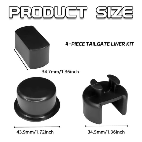 Tailgate Hinge Kit For Dodge Ram Ford F Series Lincoln Trucks Left And Right Bed And Gate Side Pivot Hinge Bushing Insert