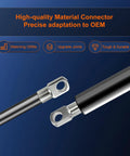Killer 20 Inch Gas Strut Assembly With 30 Pound Lift Force For Boat Hatch Covers and RV Motorhome Doors showing connectors.