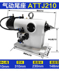 Shop Grade Heavy Duty Four Axis Tailstock Indexing Head For Lathes And Cnc Machines with dimensions displayed.