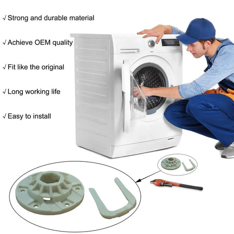 Ultra Durable Upgraded Washer Basket Driven Hub Kit W10528947 For Maytag Whirlpool Kenmore Washers Fits Mvwx655dw1 Mvwx655dw2 Wtw5000dw0 Wtw5000dw1 Wtw5000dw2 Wtw5000dw3 Mvwc565fw1 Includes Drive Block Retainer, washer repair part