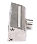 Side view of Beefy Hinge Assembly KE00597 4 For KDM60T CT KGL 25T OEM Genuine Replacement Part, durable steel construction.